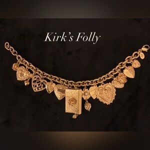 #121 Kirk’s Folly Hearts & Envelope I Love You Charm Bracelet